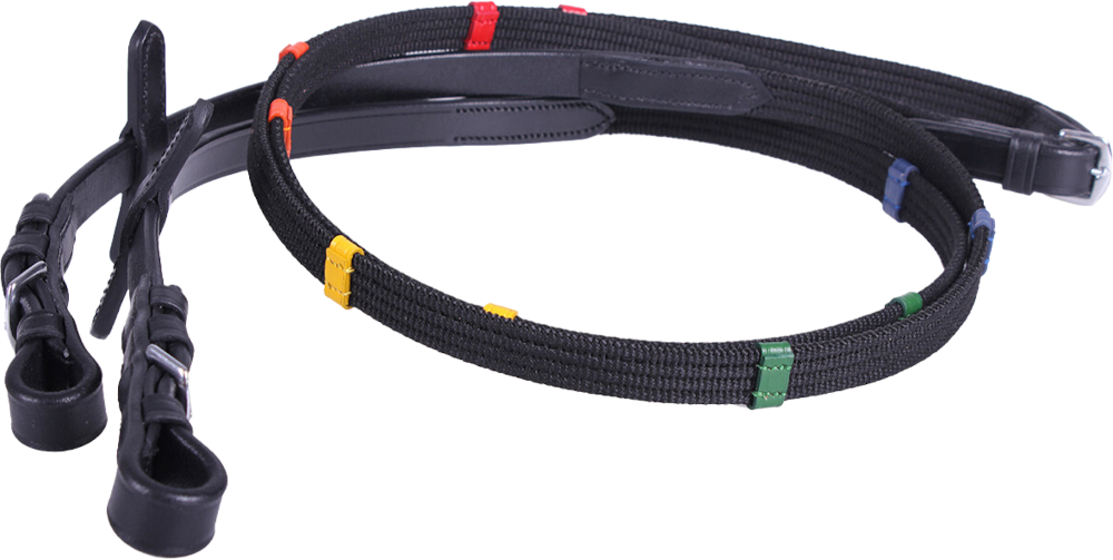 QHP Zügel farbig mit Stops