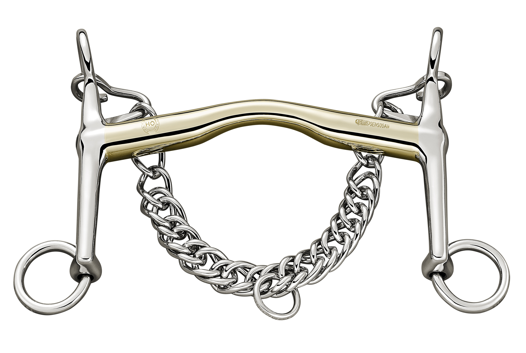 SPRENGER HO-Reitkandare 14mm mit 5cm Seitenteile